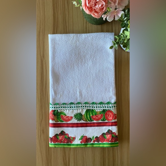 Fruit Fun - Handmade tea towel (100% Cotton) - Picture 1 of 3